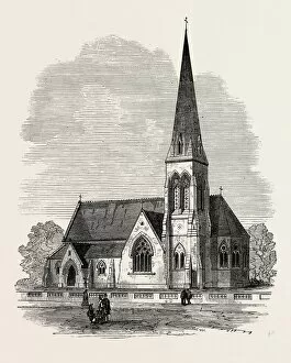 Kingston upon Thames Collection: Church of St. John the Evangelist, Kingston-On-Thames, Uk, 1873