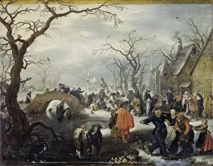 Pancake Day Pillow Collection: Shrove Tuesday in the Country, Adriaen Pietersz. van de Venne, c. 1625