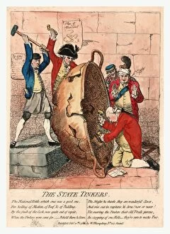 Bowl Collection: The state tinkers, Gillray, James, 1756-1815, engraver, Published Feb y 10th