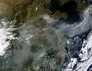 Yellow Sea Collection: Haze across the North China Plain