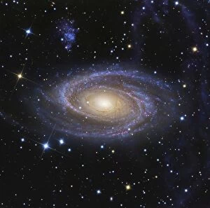 Sparkling Collection: Messier 81, or Bodes Galaxy, is a spiral galaxy located in the constellation Ursa Major