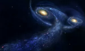 Deep Space Collection: The predicted collision between the Andromeda galaxy and the Milky Way