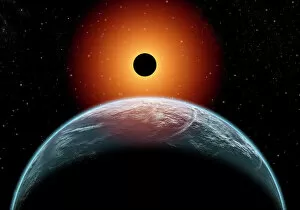 Shining Collection: A total eclipse of the Sun as seen from being in Earths orbit