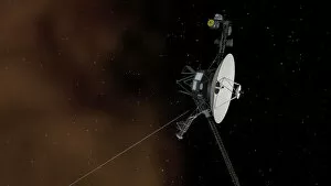 Outer Space Collection: Voyager 1 spacecraft entering interstellar space