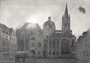 Landscape drawings Collection: Aachen