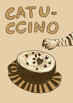 Food and Drinks Fine Art Print Collection: Catuccino2