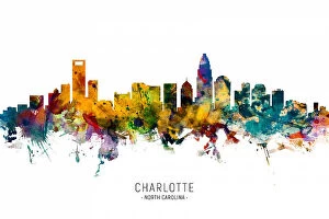 Charlotte Photo Mug Collection: Charlotte North Carolina Skyline