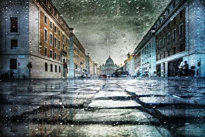 After Collection: Via della Conciliazione after the rain