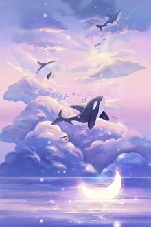Orca Killer Whale Photographic Print Collection: Fantasy Beautiful Whale