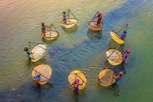 West Bengal Collection: Fisherwomen at Work