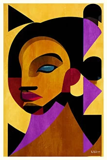 Geometric abstraction Framed Print Collection: The Girl From Ipanema