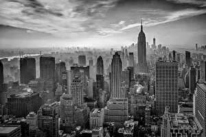 Urban cityscapes Poster Print Collection: Hazy Gotham
