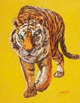 Jungle Cat Premium Framed Print Collection: Tiger