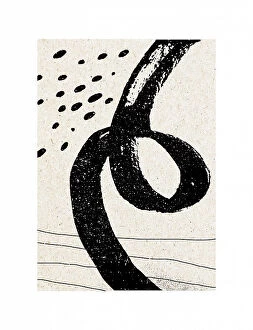 Line Art Fine Art Print Collection: Minimal Ink Spiral