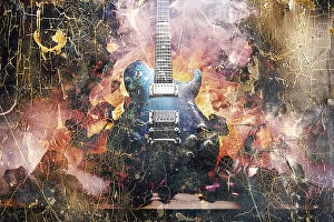 Fractal Jigsaw Puzzle Collection: Music Art Illustration 09 Guitar
