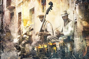 Line Collection: Music Art Illustration 11 Jazz Band