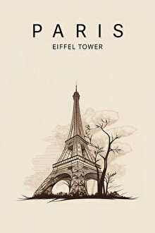 Places Fine Art Print Collection: Paris Eiffel Tower