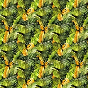 Patterns Mouse Mat Collection: Pattern 3 tropical leaves