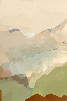 Digital art Collection: Peachy Mountain Range 3