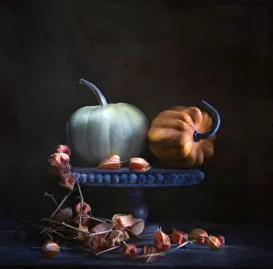 Halloween Photographic Print Collection: Pumpkin & Chinese Lanterns