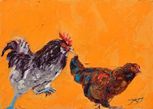 Portrait painting Collection: Roosters