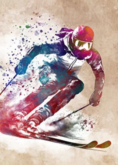 Winter Sport Collection: Ski sport art #ski #sport