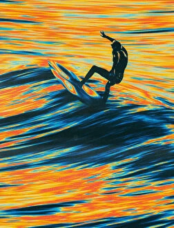Surrealism Premium Framed Print Collection: Surf Trip