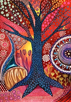 Colorful abstracts Collection: Tree of life
