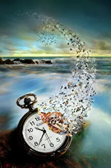 Surrealist paintings Canvas Print Collection: The Vanishing Time