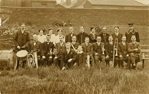 26 Nov 2019 Mouse Mat Collection: employees and musicians, Olympia Skating Rink, Bramall Lane, Sheffield, c. 1911