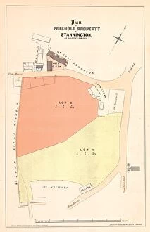 Plans Collection: Plan of The Crown and Glove Public house and other land and property at Stannington, for sale