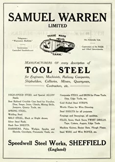 Marys Collection: Samuel Warren Ltd. page from Register of trade marks of the Cutlers Company of Sheffield, 1919