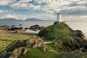 Related Images Photo Mug Collection: Twr Mawr lighthouse, Llanddwyn Island, late evening light, Anglesey, North Wales, UK