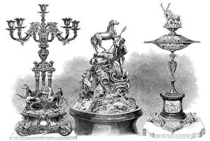 Prize Collection: Ascot Races: the Ascot Gold Cup, the Queen's Gold Vase, the Royal Hunt Cup, 1864. Creator: Unknown