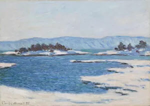 Paintings Collection: Au bord du fjord de Christiania, 1895. Creator: Monet, Claude (1840-1926)