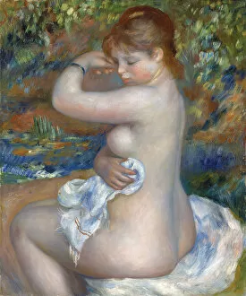 Pierre-Auguste Renoir artworks Fine Art Print Collection: Baigneuse, 1888. Artist: Renoir, Pierre Auguste (1841-1919)