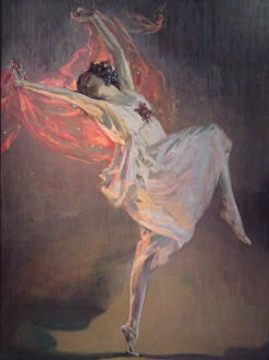 Paintings Fine Art Print Collection: Ballerina Anna Pavlova (1881-1931), 1910s. Artist: Lavery, Sir John (1856-1941)