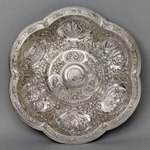Metalwork Collection: Basin, 1618. Creator: Unknown