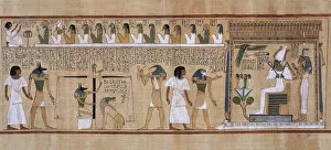 Pharaohs of Egypt Canvas Print Collection: The Book of the Dead of Hunefer, ca 1450 BC