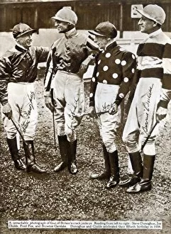 Middle Aged Collection: British jockeys, 1934, (1935). Creator: Unknown