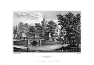 Villages Fine Art Print Collection: Carshalton, Surrey, 1829. Artist: J Rogers
