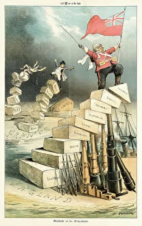 Related Images Premium Framed Print Collection: Cartoon from Puck, between 1880 and 1889. Creators: Joseph Keppler, Bernhard Gillam