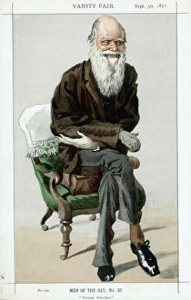 Famous inventors and scientists Metal Print Collection: Charles Darwin, English naturalist, 1871