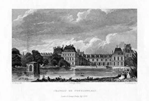 Roberts Collection: Chateau de Fontainebleau, France, 1829. Artist: E I Roberts