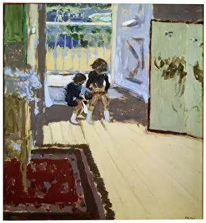 Impressionism Mouse Mat Collection: Children in a Room, 1909. Artist: Edouard Vuillard