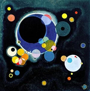 Oil On Paper Collection: Several Circles, 1926. Artist: Kandinsky, Wassily Vasilyevich (1866-1944)