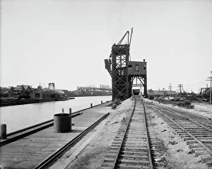 Wharves Collection: Coal dumping plant, Conneaut, Ohio, ca 1900. Creator: Unknown