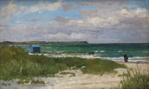 Dane Collection: The coast at Hornbæk, 1866-1915. Creator: Carl Ludvig Locher