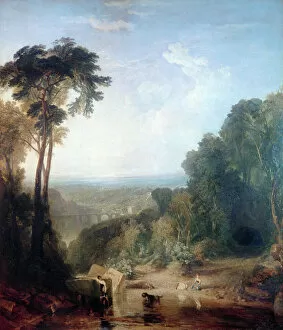 Waterfall and river artworks Collection: Crossing the Brook, c1815. Artist: JMW Turner