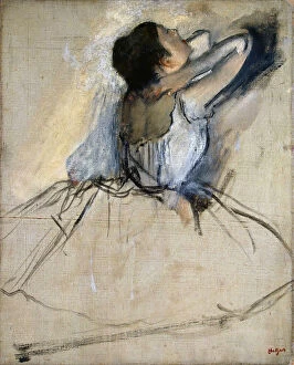 Ballet Collection: Dancer, c. 1874. Artist: Degas, Edgar (1834-1917)